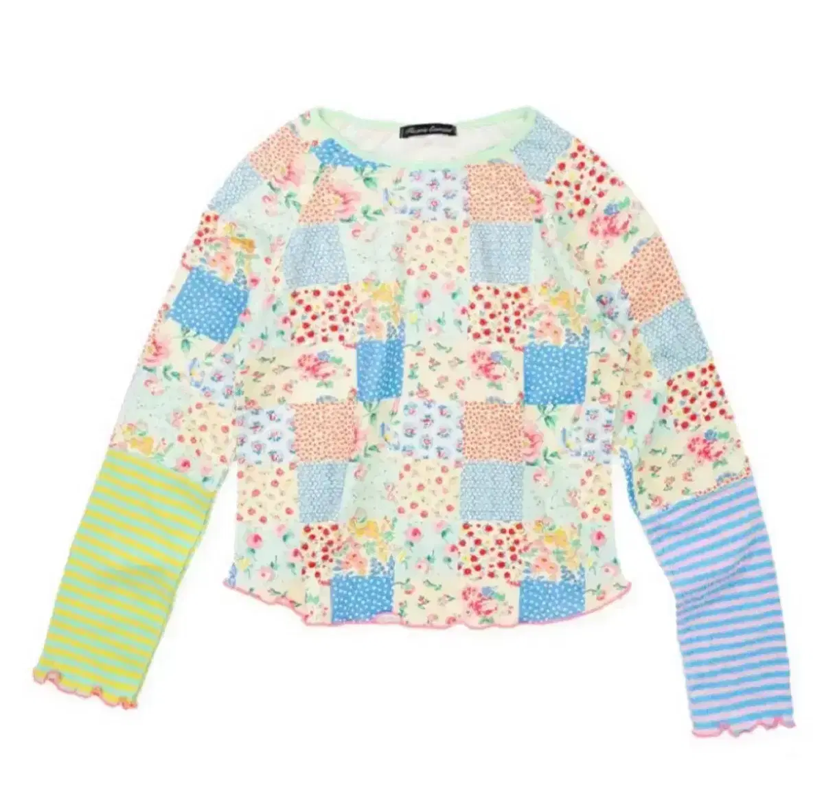 ★fa.er.ie★ppi ppi patchwork long top (brown)★韓国送料込 샵페어리 ppi ppi patchwork long top (blue) | 브랜드 중고거래